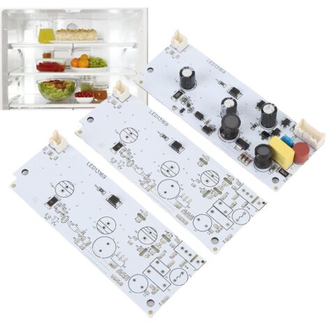 Fuente de alimentación LED para refrigerador W10515057 W10515058 en PC con cajas de almacenamiento - Repuesto de larga duración (3 piezas)