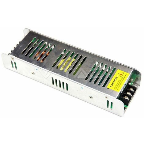 Fuente de alimentación metálica V-TAC Slim de 25 W, 12 V, 2,1 A y 1 salida, 115 x 40 x 25 mm, IP20