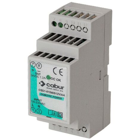 Fuente de alimentación monofásica Cabur 15W 24VDC XCSD1015W024VAA