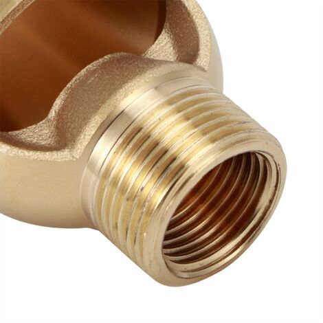 Fuente de ducha de lujo con rosca hembra G1/2 pulgadas/rosca macho G3/4 pulgadas para jardín y piscina, cobre, 9,5 cm