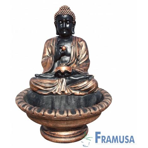 FUENTE DE PIEDRA ARTIFICIAL BUDA RELAX COPPER