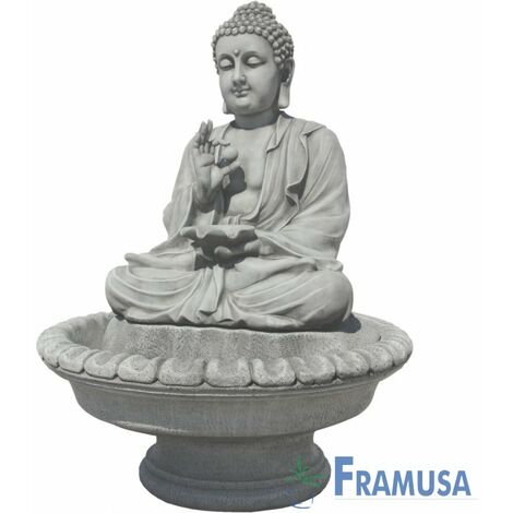 FUENTE DE PIEDRA ARTIFICIAL BUDA RELAX MUSGO