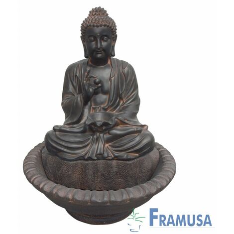 FUENTE DE PIEDRA ARTIFICIAL BUDA RELAX OXIDO