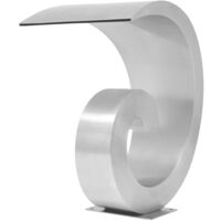 Fuente de piscina de acero inoxidable 50x30x53 cm plateada