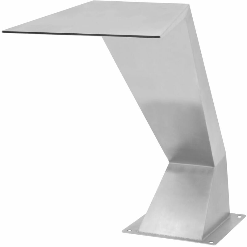 

Fuente de piscina de acero inoxidable plateada 64x30x52 cm