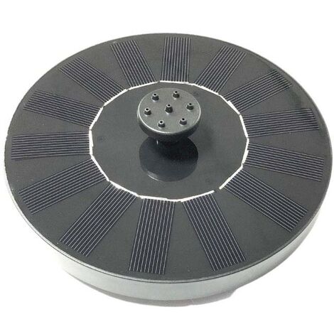 Fuente de resina redonda de exterior con energía solar Fuente + batería + iluminación