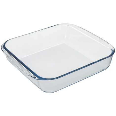 Fuente Horno Cristal Cuadrada 1,8 Litros. 20,7x20,7 cm
