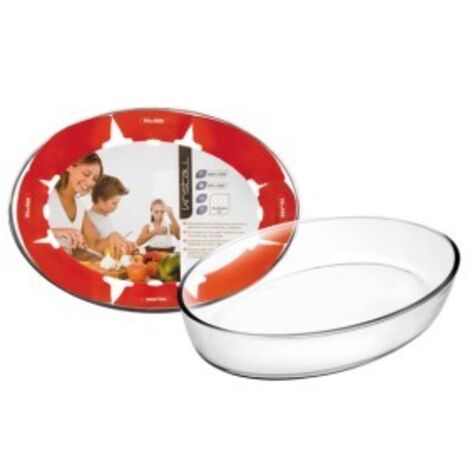 Fuente horno vidrio oval 4 l