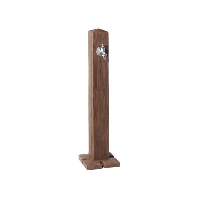 

Fuente jardin imitación madera oscura