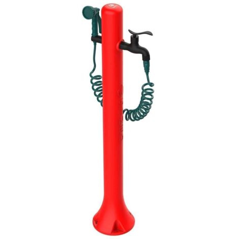 Fuente Jardín Polietileno Con Manguera y Pistola Pro Roja Sined