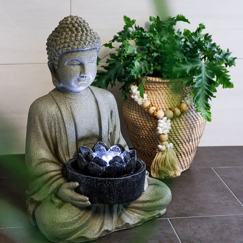 

Esotec - Fuente LED de interior Fountain Buddha ornamental para jardín de 230 V 101402