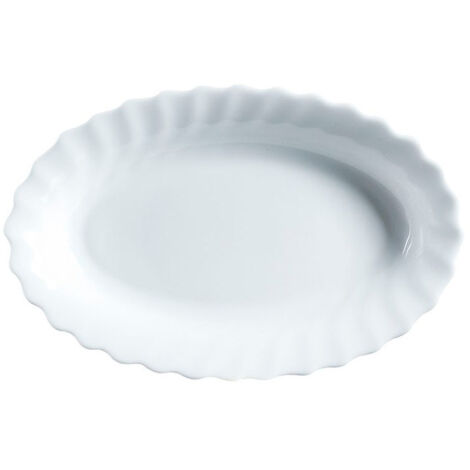 FUENTE OVAL 36 CM EBRO BLANCO