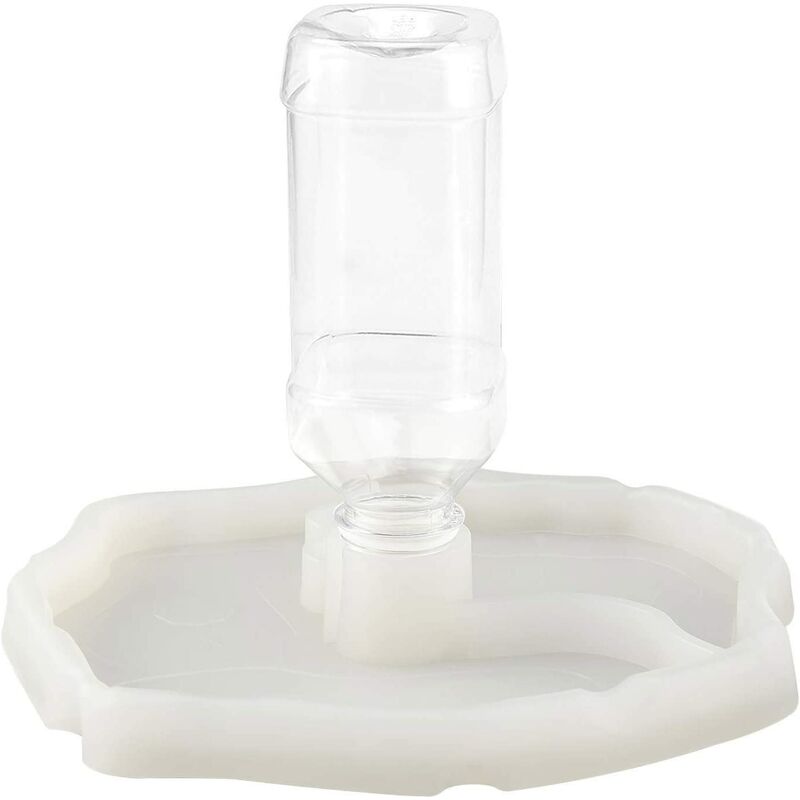 

Fuente para beber tortuga, cuenco a prueba de fugas 2 en 1, fuente para beber, cuenco de plástico tortuga Gecko-Luminous