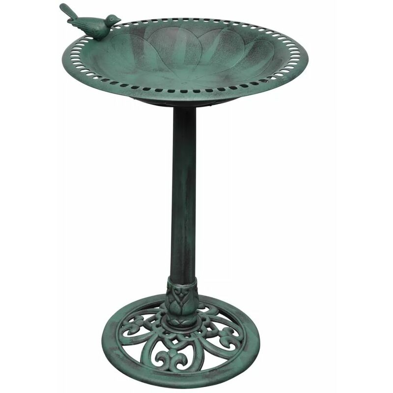 

Fuente Para Pajaros Con Ave Decorativa