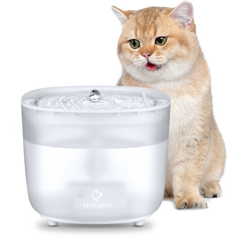 Fuente para Gatos con Sensor de Movimiento, PLOOHT 3,2L a Pilas Sin Cable »  Chollometro