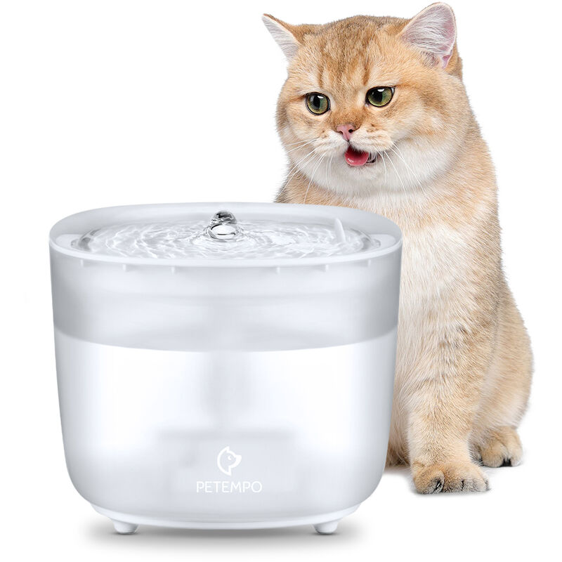 Augienb - Fuente Petempo dispensador de agua automático 2L capacidad para gato perro Agito