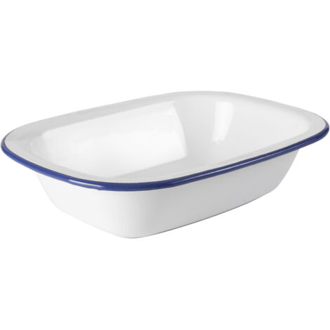 FUENTE RECTANGULAR BLANCA 22CM 905022