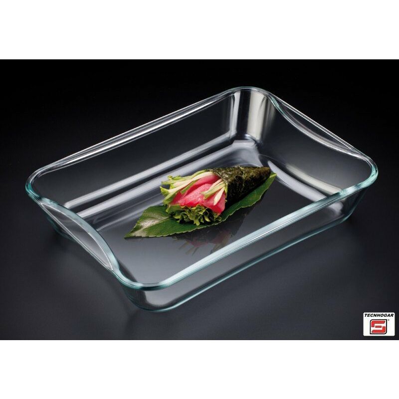 

Fuente Rectangular Vidrio 2.5 L 31X22.8X6.2 Cm