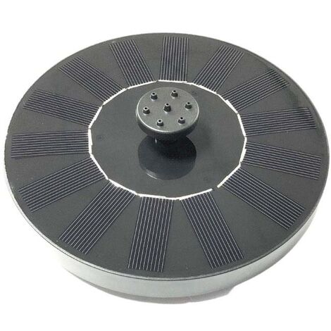 Fuente redonda de resina para exteriores alimentada por energía solar Fuente sola