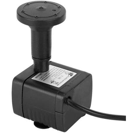 Fuente solar con panel de 1,4 W – bomba sumergible para estanques y fuentes – 5 boquillas diferentes + 2 discos de montaje – carcasa de plástico técnico – juego completo con mangueras incluidas