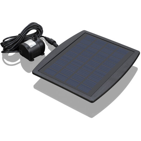 Fuente solar decorativa, panel solar, bomba de agua de 9V 2.5W, para paisajismo, piscina y jardín.