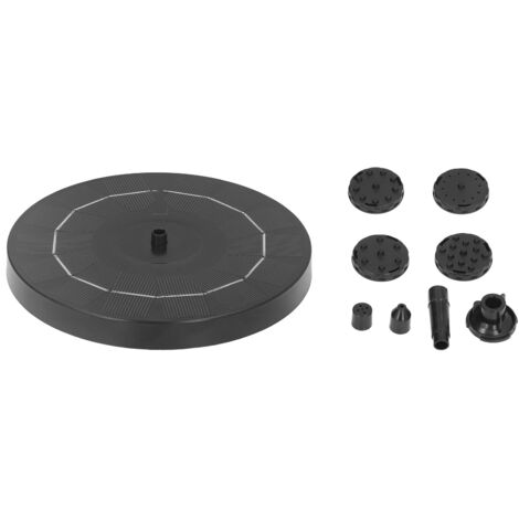 Fuente solar flotante de 7 V y 2,5 W para piscinas, estanques y jardines privados.