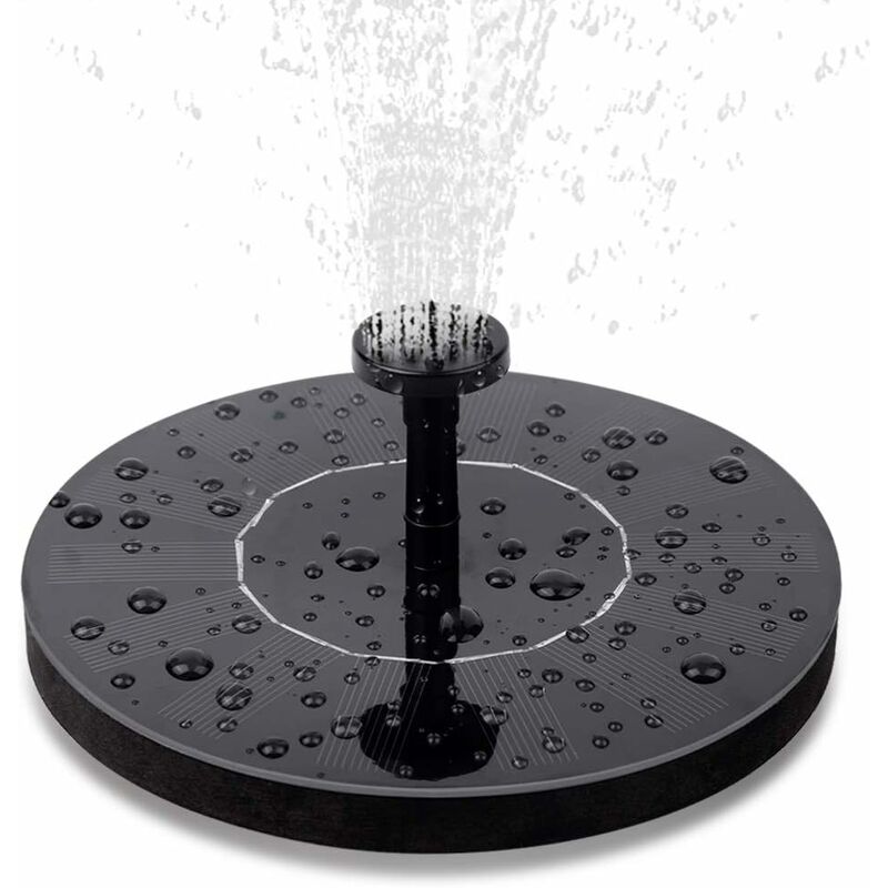 

Fuente solar bomba de estanque solar con fuente solar monocristalina de 1,5 W bomba de agua bomba solar exterior de 7 V fuente para estanques de