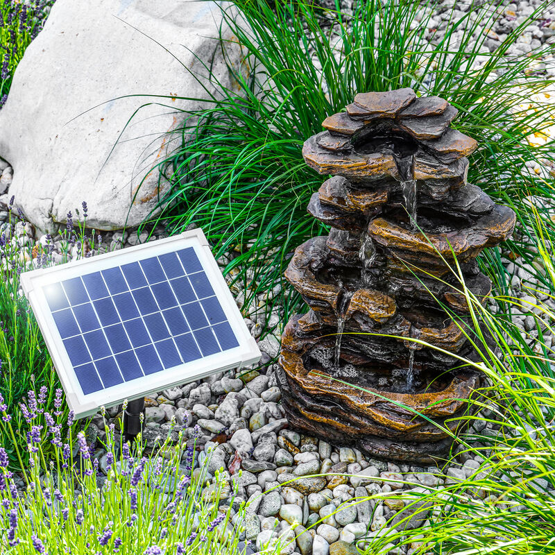 

Esotec - Fuente solar luminosa en cascada para jardín decorativa 101313
