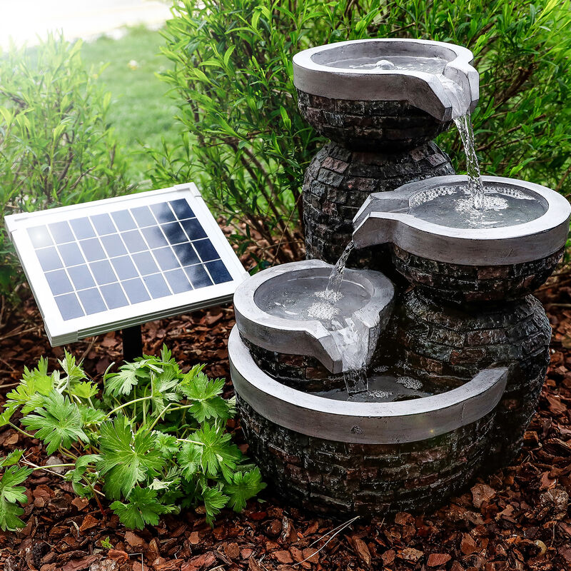 

Fuente solar para jardín+batería para la fuente luminosa solar 101314 - Esotec