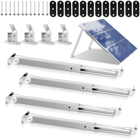 Für 2 Solarpanel Solarmodule Halterung Solarhalterung Modul 10-30° Individuell einstellbarer Flachdach Montagewinkel.Mobile Solaranlagen
