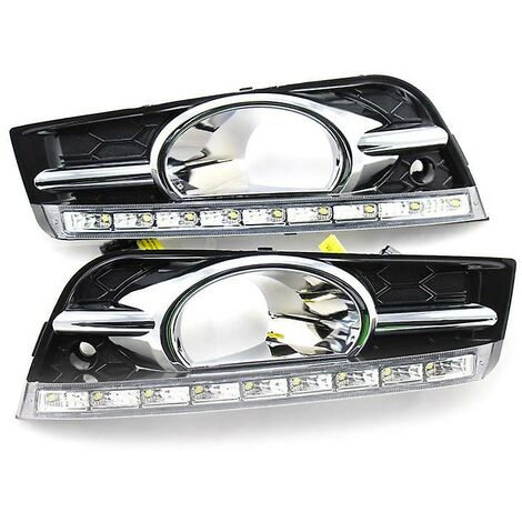 Für Cruze 09-12 Links und rechts Drl Led Tagfahrlicht Lampe Mit Nebelscheinwerfer Loch Blinker Dimmen