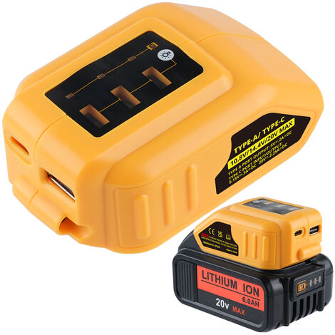 für Dewalt Tragbares XR-Ladegerät DCB094K für DeWalt Akku 18V DCB182 DCB180 DCB184 DCB200 DCB182 DCB181 DCB201 Werkzeug Akku