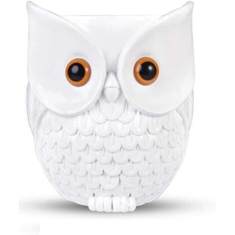 Für Echo Dot 2./3./4./Echo Dot 5/Google Home Mini Owl Halterung Tischständer Zubehör mit integriertem Kabelmanagement, keine Schrauben erforderlich Lautsprecherhalterung (Weiß) KS-082