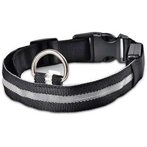 für Hunde, Heimtierbedarf, Hundehalsband, LED-Halsband, Heimtierbedarf, Weiß, XL