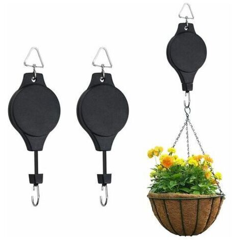 Für Lampe Oder Pflanzen Heavy Duty Und Anlage Pulley Versenkbare Haken Für Körbe 2Pcs Garten