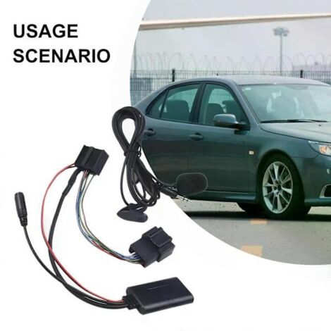Für Saab 9-3 9-5 Auto Bluetooth-kompatibler Musikplayer Audioempfänger Freisprecheinrichtung MP3 Aux In Adapterkabel Modul-FF1-