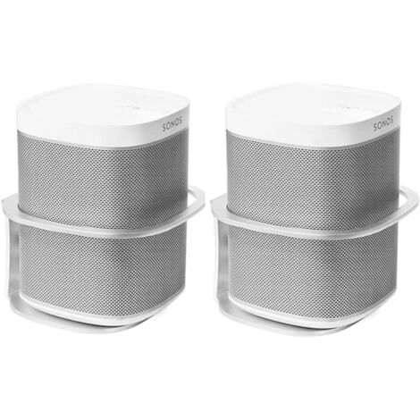 Für Sonos One SL/Play: 1 Halterung, Wandhalterung mit integriertem Kabelmanagement, Zubehör für Smart-Home-Lautsprecher (Silber, YTGJ), 2 Stück