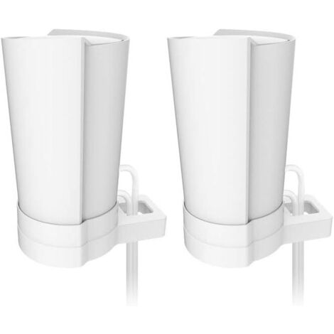 Für TP-Link Deco X90 / X95 / X96 / XE200 Home Wifi 6 System Einfache und robuste Wandhalterung mit Kabelmanagement (Weiß, 2 Stück)