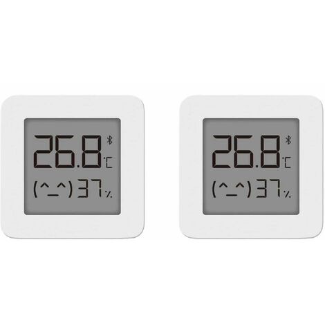 Für Xiaomi Mi Hygrometer Digital Thermometer Bluetooth Thermometer Professional Home Indoor Luftfeuchtigkeits- und Temperaturmessgerät zur Raummessung, 2St