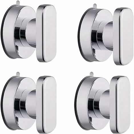 Fuerte ventosa cajón espejo azulejo de vidrio manijas de pared inodoro baño puerta de vidrio tirador adsorbente y perillas (4 piezas)