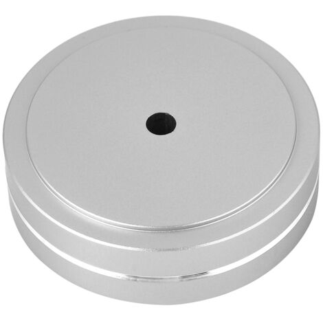 Füße aus Aluminiumlegierung für Audioverstärker, Antivibrationshalterungen für HiFi-Lautsprecher (silber)