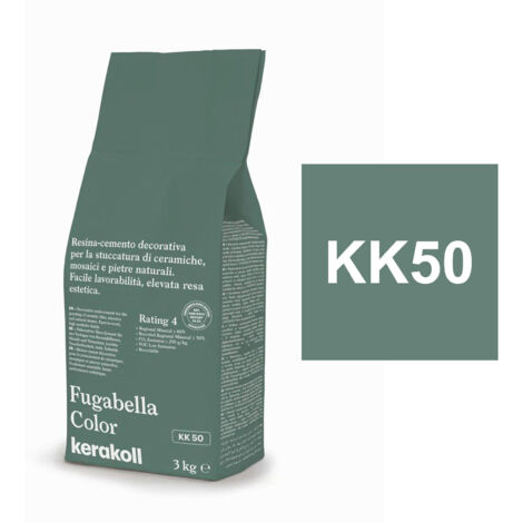Fugabella color kk 50 resina-cemento per stuccatura kg 3