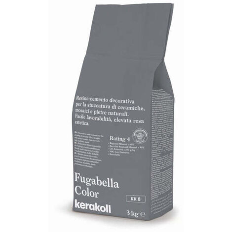 Fugabella color kk 8 resina-cemento per stuccatura kg 3