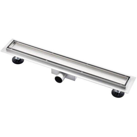 FugaFlow Anta caniveau de douche salle de bain - 70cm - grille de carrelage - flasque de sol - inox