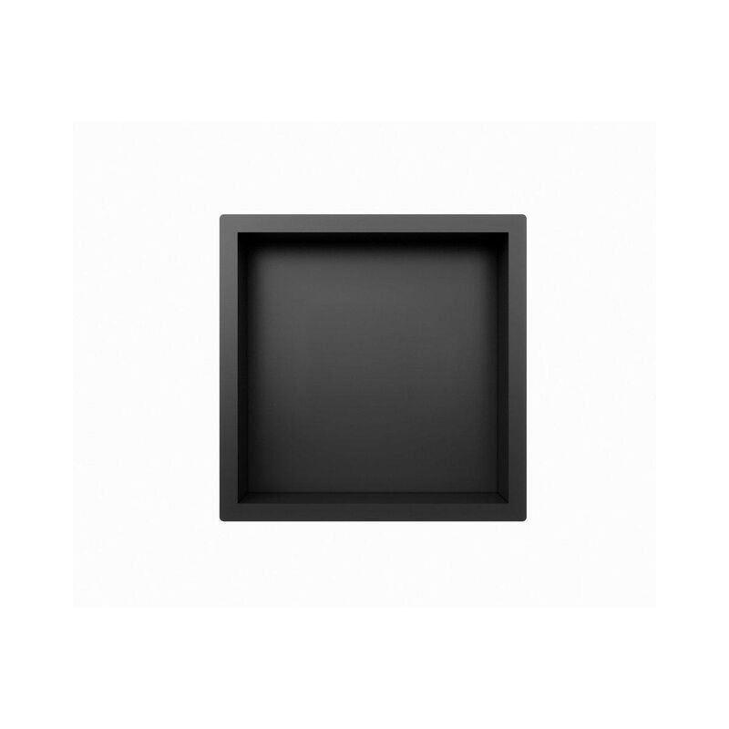 Arcas Niche encastrable - 30x30cm - Noir mat - Fugaflow