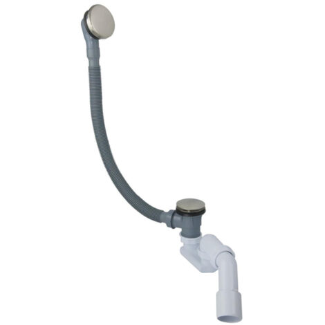 FugaFlow Eccelente Anta Combinaison vidage baignoire avec bonde clic-clac Inox brossé