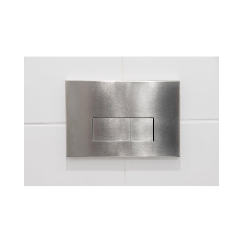 Eccelente Press Plaque de commande DualFlush pour bâti-support Geberit UP320 Métal rectangulaire Steel - Fugaflow
