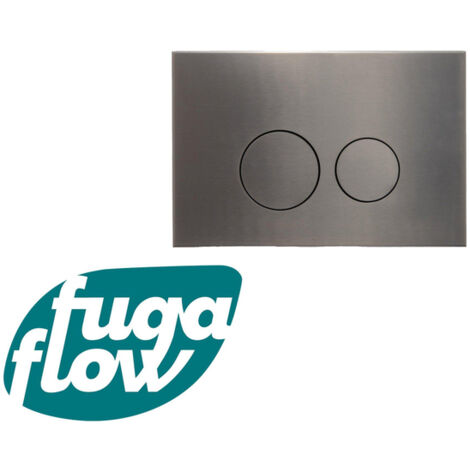 FugaFlow Eccelente Press Plaque de commande DualFlush pour bâti-support Geberit UP320 Métal Rond Gunmetal