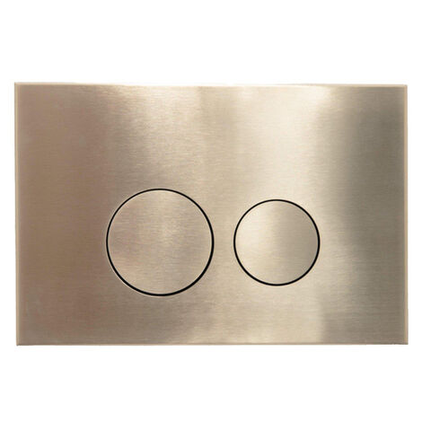 FugaFlow Eccelente Press Plaque de commande DualFlush pour bâti-support Geberit UP320 Métal Rond Or