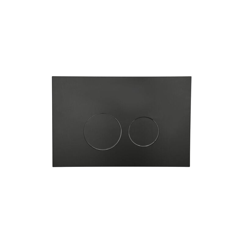 Eccelente Press Plaque de déclenchement DualFlush pour bâti-support Geberit UP320 abs Rond Noir mat - Fugaflow